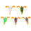 5pcs Topwater Duck Lure 3D Rubber Floating Duck 7