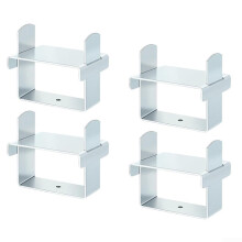 Stainless Steel Leaf Spring Clip Set for Vehicle Stability - Durable Silver Design, Compatible with Various Models