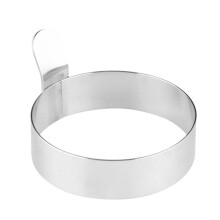Egg Ring Set, Stainless Steel Round Egg Moulds for Frying Pan, Perfect for Eggs, Pancakes, Omelets, and Muffins