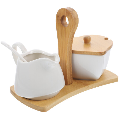 Small Sugar Bowl With Simple Design For Kitchen Decor 1 Set 2