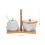 Small Sugar Bowl With Simple Design For Kitchen Decor 1 Set 11