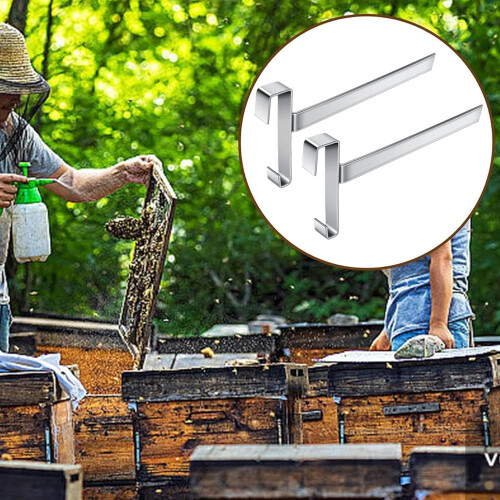 Beekeeping Frame Support | 2 Pack Stainless Steel Hive Perch Rack, Rustproof Beekeeping Supplies for Beekeepers 1