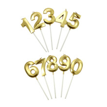 Birthday Candles Set for Cake Decoration - Creative Paraffin Wax Numeral Candles for Birthday, Anniversary, and Celebrations