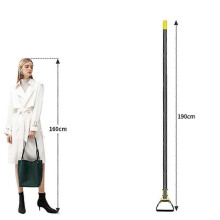 Action Hoe for Weeding Stirrup Hoe Tool for Garden Hula-Ho Scuffle Loop Hoe Garden Weeder Cultivator, Weeding Rake.1.9m