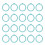 40 Pcs Binder Rings Multifunction Multiple Colors 3