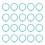 40 Pcs Binder Rings Multifunction Multiple Colors 1