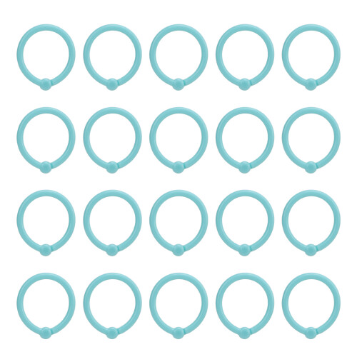 40 Pcs Binder Rings Multifunction Multiple Colors