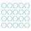 40 Pcs Binder Rings Multifunction Multiple Colors 6