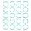 40 Pcs Binder Rings Multifunction Multiple Colors 5