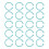 40 Pcs Binder Rings Multifunction Multiple Colors 7