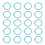 40 Pcs Binder Rings Multifunction Multiple Colors 4