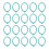 40 Pcs Binder Rings Multifunction Multiple Colors 10