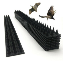 10 Stück Anti-Vogel-Stachelzaun Wand Abschrecknägel, 500mm Schwarz
