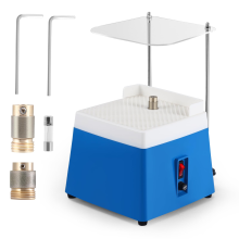 Nastopee Stained Glass Grinder 65W 4200RPM, Glass Grinder with Acrylic Shield, 2 Diamond Bits & Auto Water Feed for Glass, Ceramic & Marble