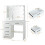 Vanity Dressing Table with 10 LED Lighted Mirror 6 Drawers Vanity Set 9