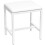 White Make-up Stool Metal Legs Stool Stable Durable Dresser Stool 1