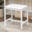 White Make-up Stool Metal Legs Stool Stable Durable Dresser Stool 5