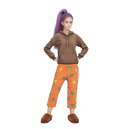 Costume Cosplay Chasseur De Démons Kpop Femme – Tenue Rumi, Idole, Gilet + Manteau + Short, Imprimé Noir, Pour Halloween
