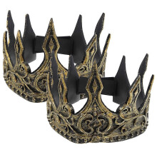 Mittelalterliche Pu-Kronen-Stirnbänder für Männer, weicher Kopfschmuck für Cosplay, Kostümpartys, Halloween,