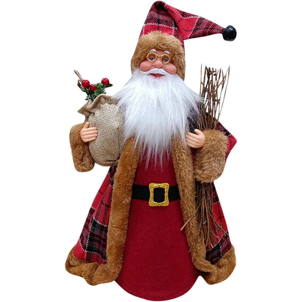 (E) Christmas Decorations Xmas Tree Ornaments Christmas Tree Hat Tree Top Star Santa Claus Ornaments Forest Elderly Tree Top Topper Christmas Decor Fo