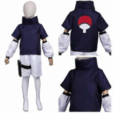 Costume de cosplay de Sasuke Uchiha pour enfants (L(130-150)) - Déguisement pour fête d'Halloween -