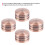 4pcs Engine Cover Head Bolt Topper Cap Fit for 14