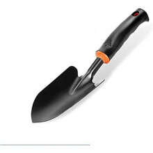Gardening Shovel,Plastic Rubberized Flower Trowel Non-Slip Flower Shovel Black Flower Gardening Shovel,Length*Width 34 * 8cm, Can Be Used for Weeding(