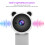1080P HD USB Web Camera with Integrated Microphone for Live Video White 5