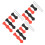 Silicone Bow String Protector & Finger Guard, Black & Red, 2 Sizes 13