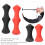 Silicone Bow String Protector & Finger Guard, Black & Red, 2 Sizes 3