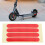 4PCS/Set Front Rear Wheel Reflective Sticker Fit 9