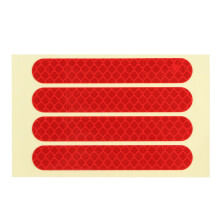 4PCS/Set Front Rear Wheel Reflective Sticker Fit