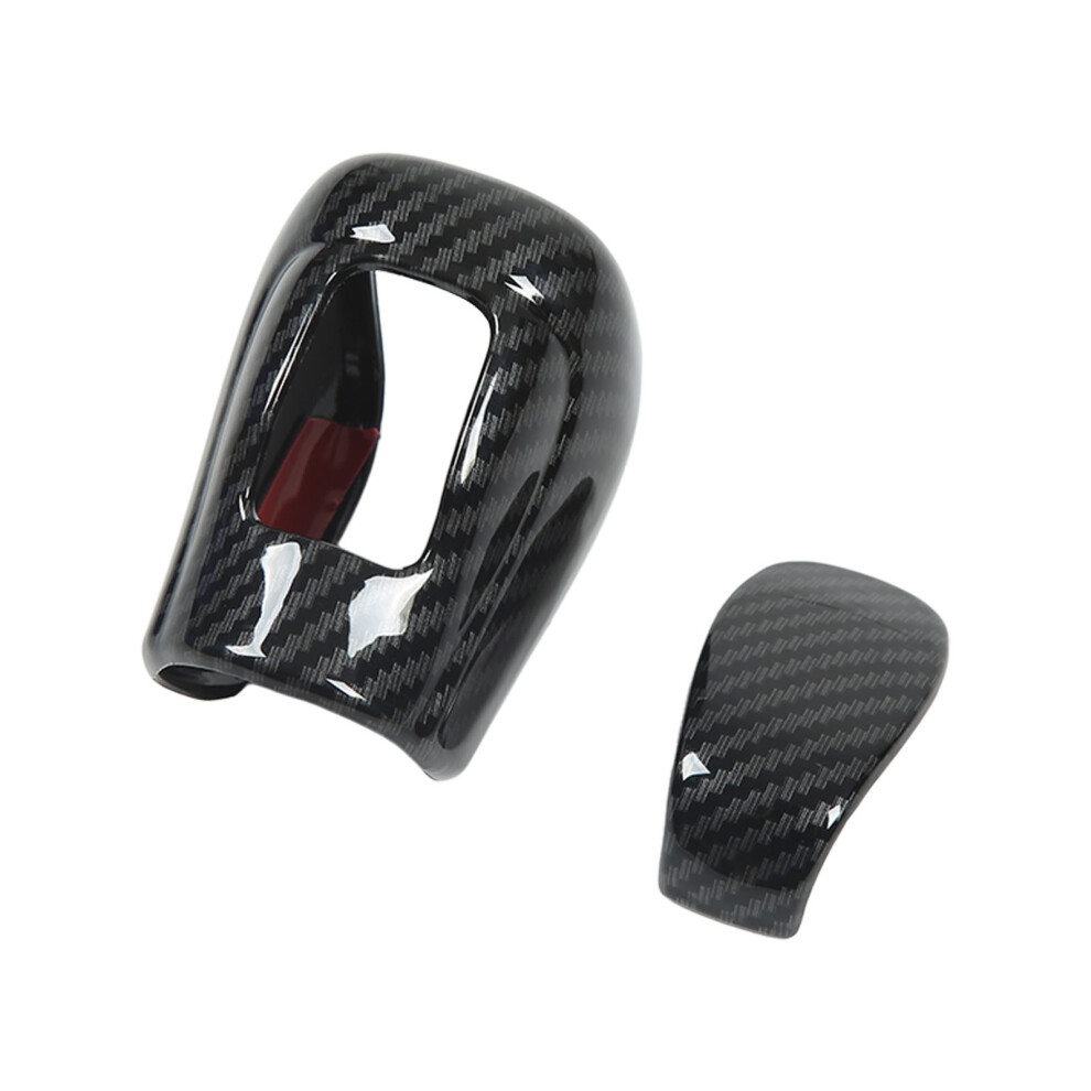 Gear Shift Knob Head Cover Trim Carbon Fiber Style 8320539734088