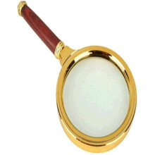 80 mm Mahogany Handheld Loupe for Circuit Evaluation and Detailed Observation, High-Quality Mahogany Loupe
