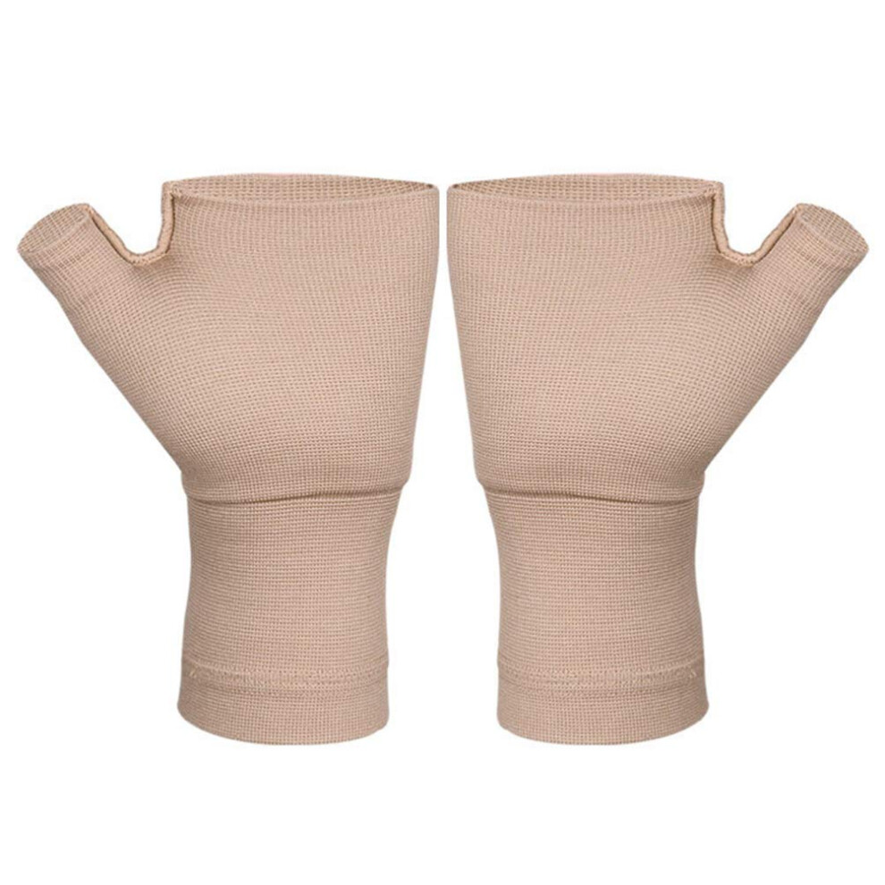 Wrist Thumb Support Sleeve for Arthritis Compression Gloves Fingerless Sports Wrist Brace L for Carpal Tunnel Pain Relief
