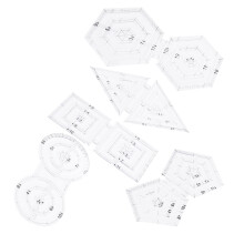 5 Stück Acryl-Nähwarenmaßband-Set für Nähen, DIY, Quiltarbeiten, Formen