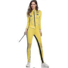(M) Geel jumpsuit cosplaykostuum, Kill Bill Bride, 100% polyester, normale zoom
