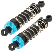 2 Stück Blaue Metall/Kunststoff Hinterachsdämpfer für 1/18 RC Autos