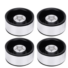 4 Stück 1,9 Zoll Aluminiumlegierung Felgen Hubs für 1/10 RC-Crawler Schwarz