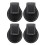 4PCS PU Leather Portable Compact Accurate Size 3
