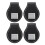 4PCS PU Leather Portable Compact Accurate Size 4