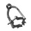 Square Mortise Chisel Tool for Woodworking Tenoning, Dual-Use Fixed Bracket, Hand Table Compatibility 1