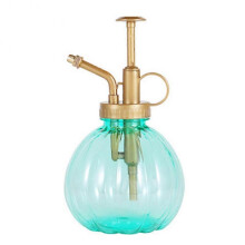 Vintage Clear Top Pump Watering Can Pot Garden Patio Plant Growth Spray Bottle