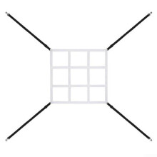 Adjustable Baseball Net Strike Zone Target for Precision Training - White, Enhanced Accuracy, Durable Material, Ideal for All Skill Levels