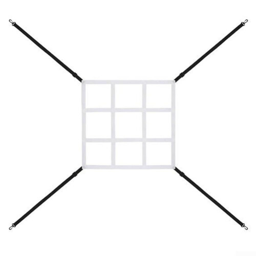 Adjustable Baseball Net Strike Zone Target for Precision Training - White, Enhanced Accuracy, Durable Material, Ideal for All Skill Levels