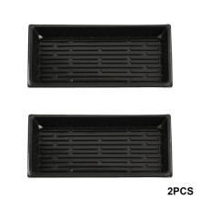 2pcs Durable Seedling Tray with No Hole Plug Seedling Starter Growing Trays