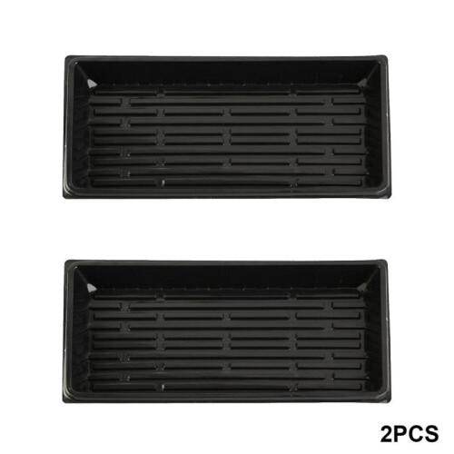 2pcs Durable Seedling Tray with No Hole Plug Seedling Starter Growing Trays