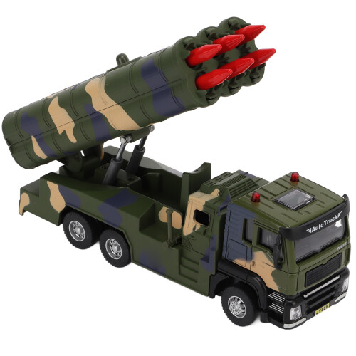 1/50 Military Missile Vehicle Model Alloy Pull