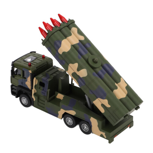 1/50 Military Missile Vehicle Model Alloy Pull 1