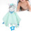Vielseitige Baby-Teetherdecke mit Plüschtier und gesticktem Rand 9